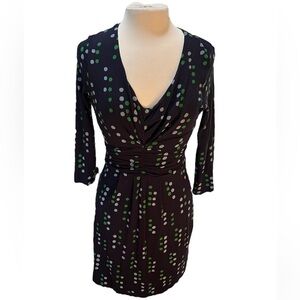 Boden Gathered Band Polka Dot Tunic Dress - 6